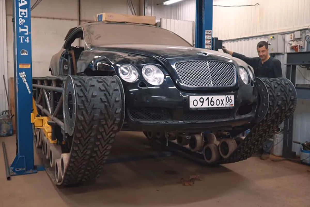 Bentley Continental GT Gets Modified Into a Tank In Russia