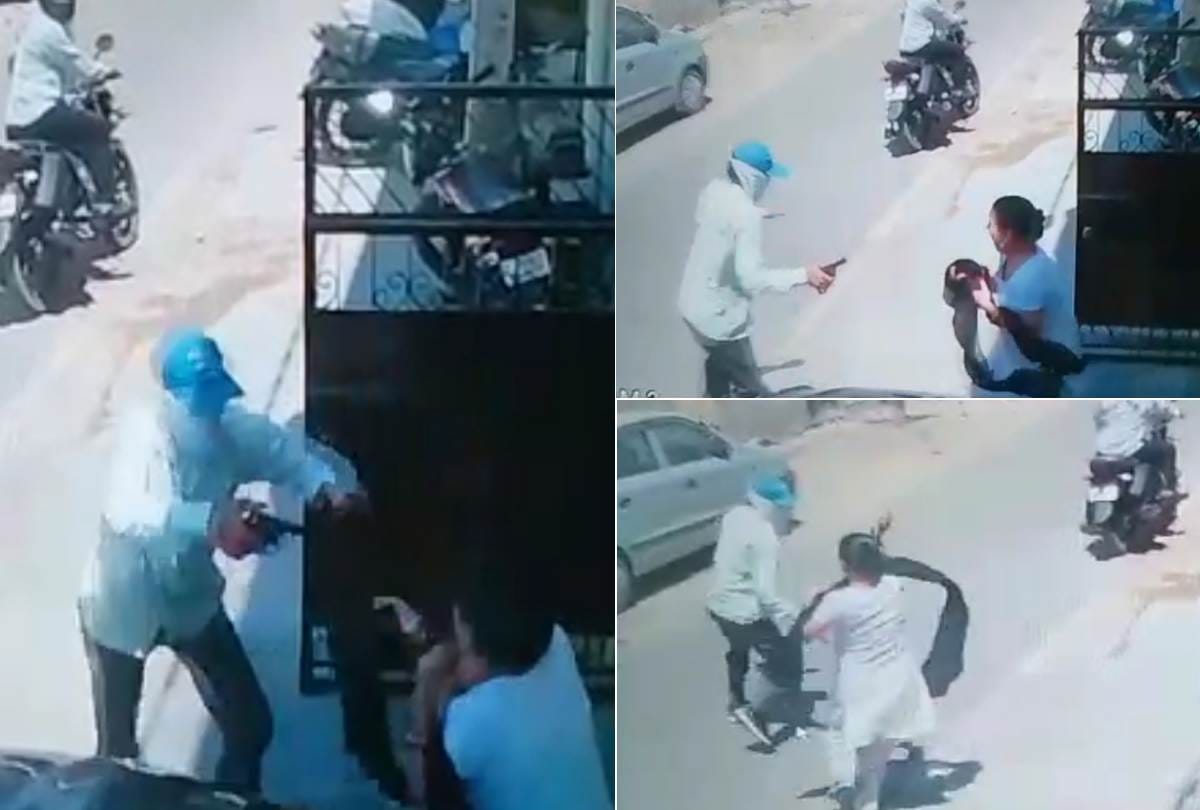 a woman fight bravely with chain snatchers in lucknow