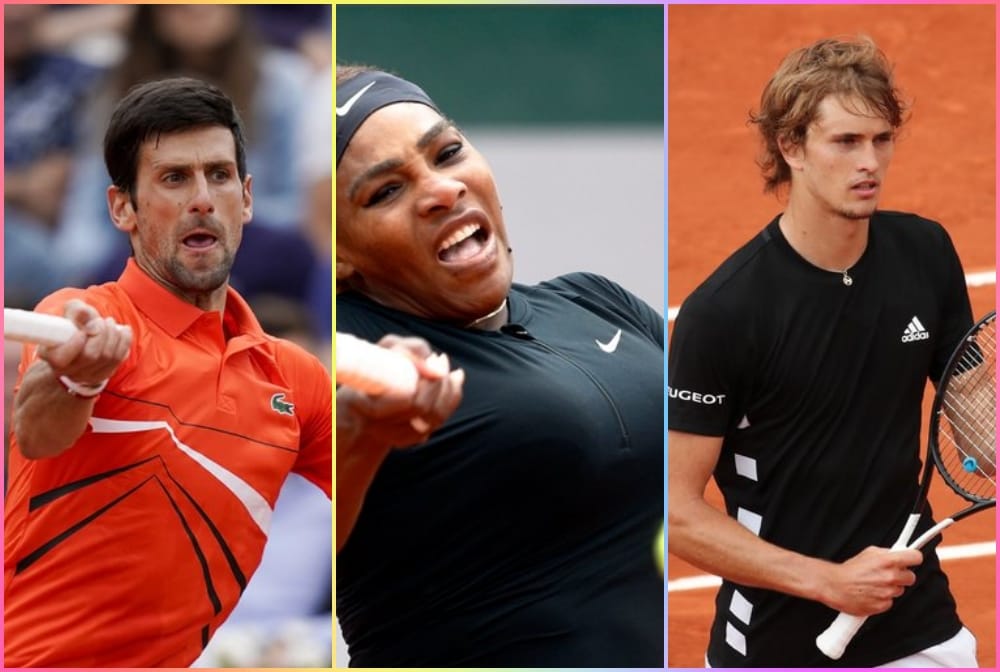 Novak Djokovic,Serena Williams and Zverev enters to French Open third round in French Open 2019 