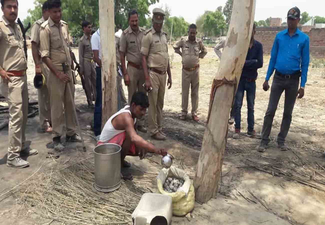 caught fire in a cottage in kannauj