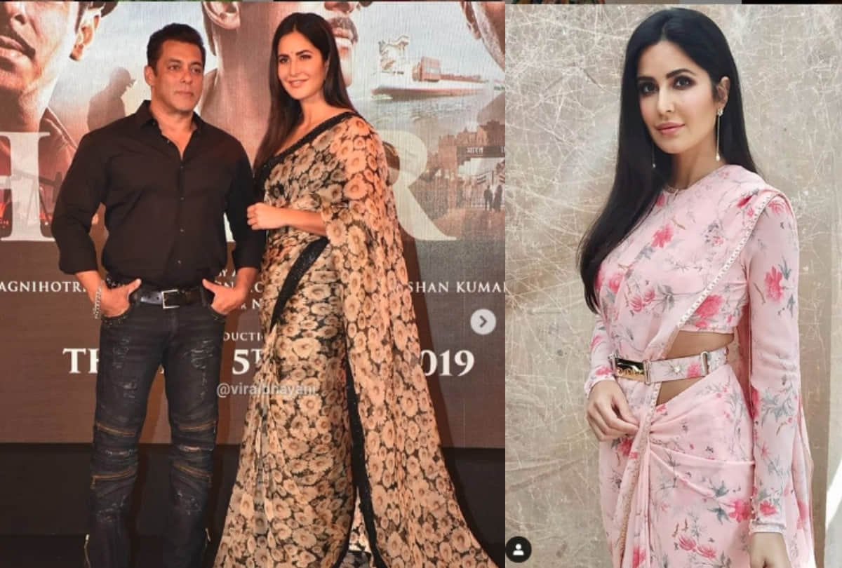 katrina kaif stunning saree looks during upcoming film Bharat promotion with salman khan