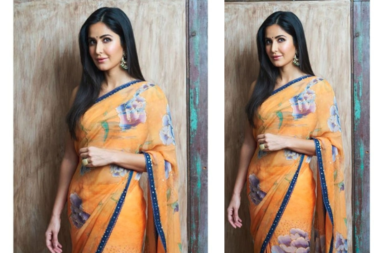 katrina kaif stunning saree looks during upcoming film Bharat promotion with salman khan