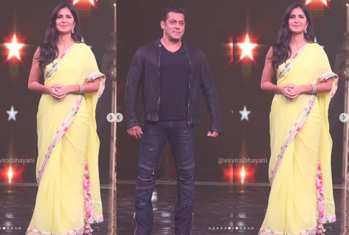 katrina kaif stunning saree looks during upcoming film Bharat promotion with salman khan