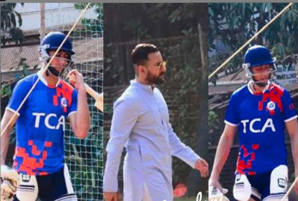 Saif Ali Khan goes to watch son Ibrahim play cricket after paying homage to veeru devgan