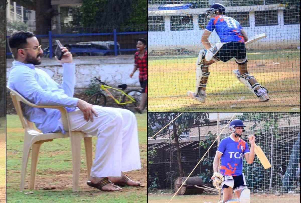 Saif Ali Khan goes to watch son Ibrahim play cricket after paying homage to veeru devgan