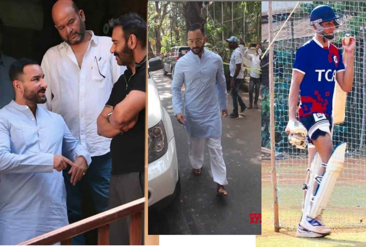 Saif Ali Khan goes to watch son Ibrahim play cricket after paying homage to veeru devgan