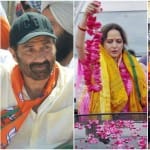 Sunny Deol, Hema and Ravi