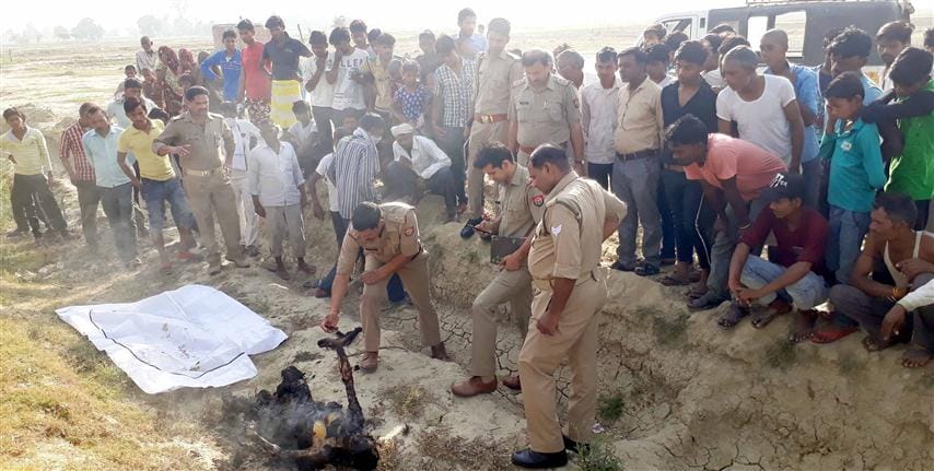 The body of the maiden burnt in the sack was consumed by pouring petrol