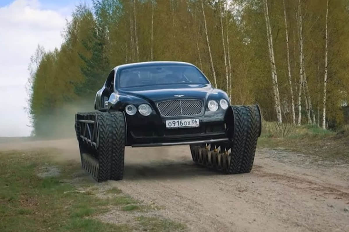 Bentley Continental GT Gets Modified Into a Tank In Russia
