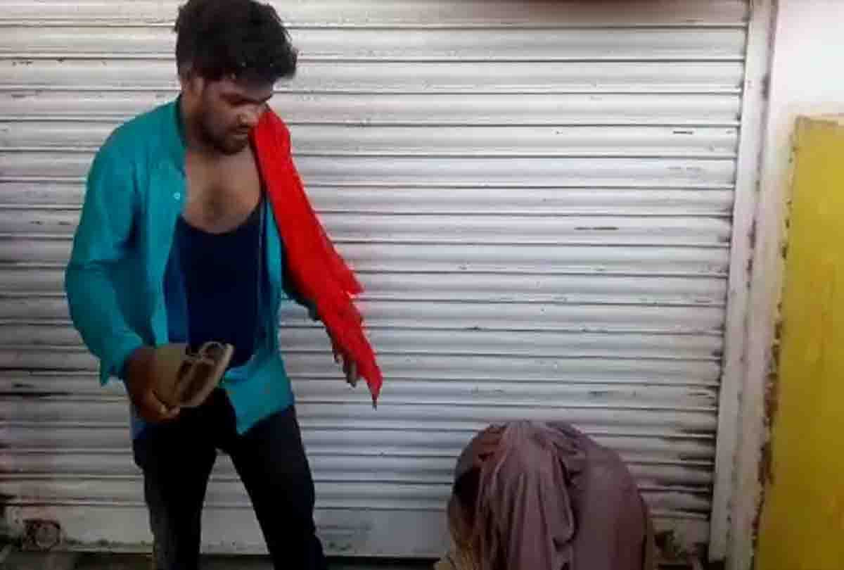 violent incandescent video from the phone of up police officer