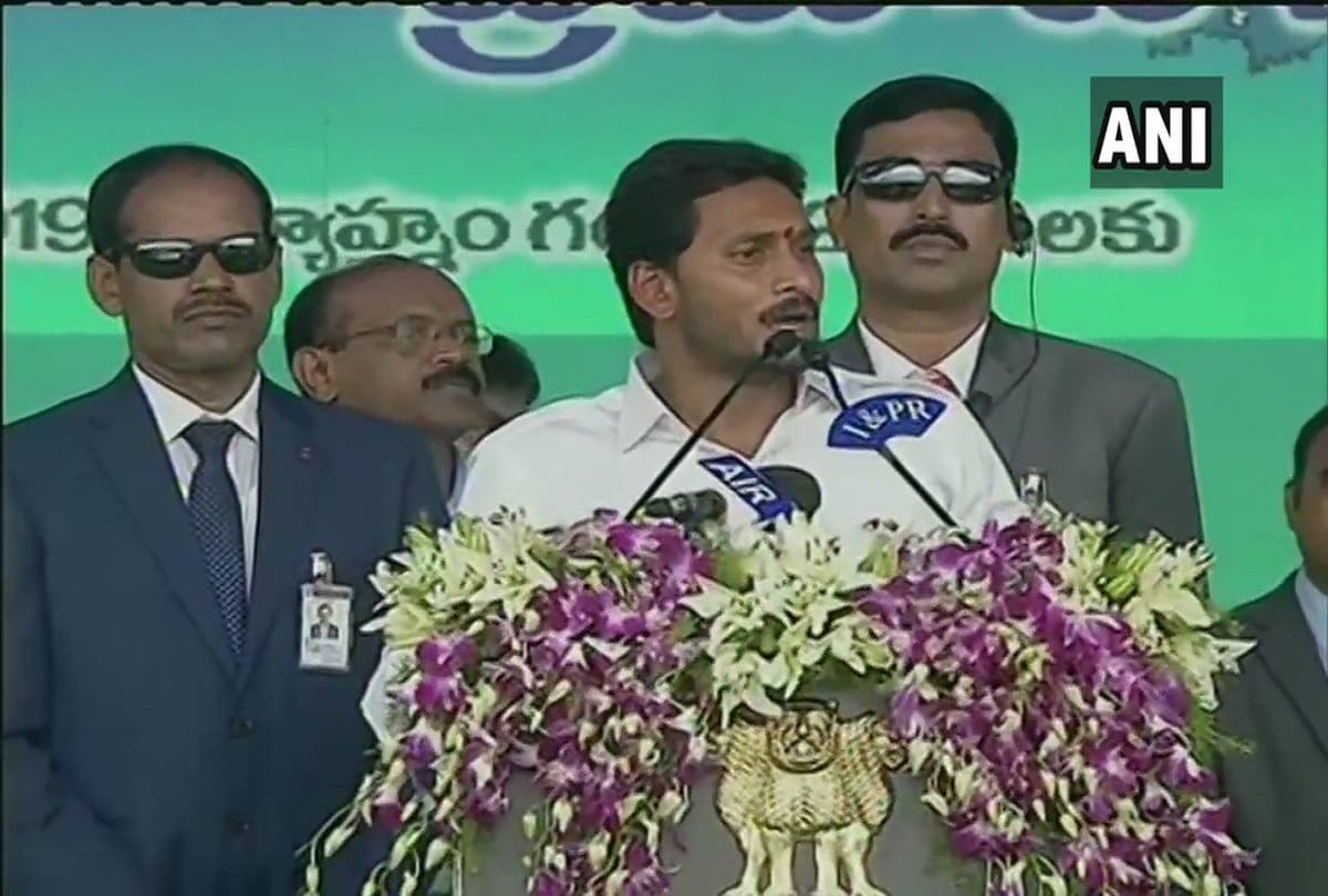 In the first order as CM jaganmohan reddy becomes three times the pension of poor old people  
