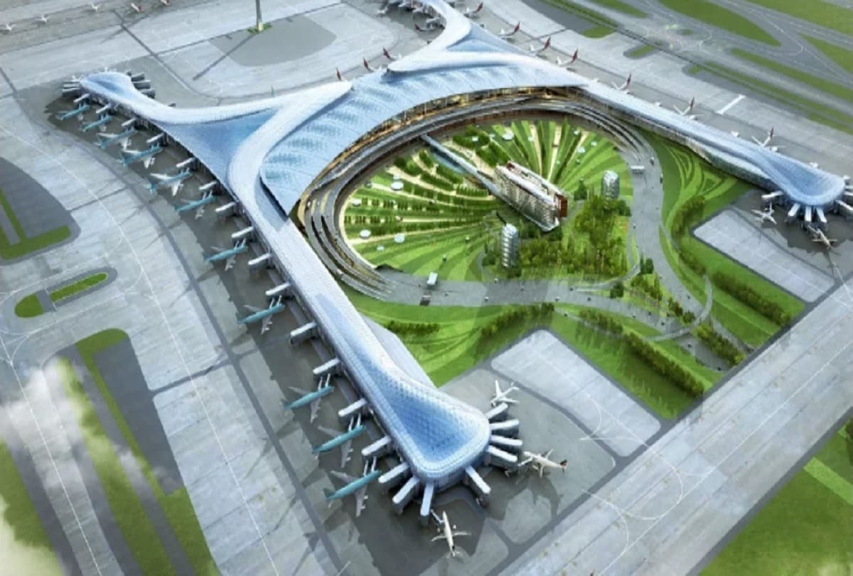 Jewar Airport officials said that by  year 2024 work of bus expressway metro and mono rail will be completed