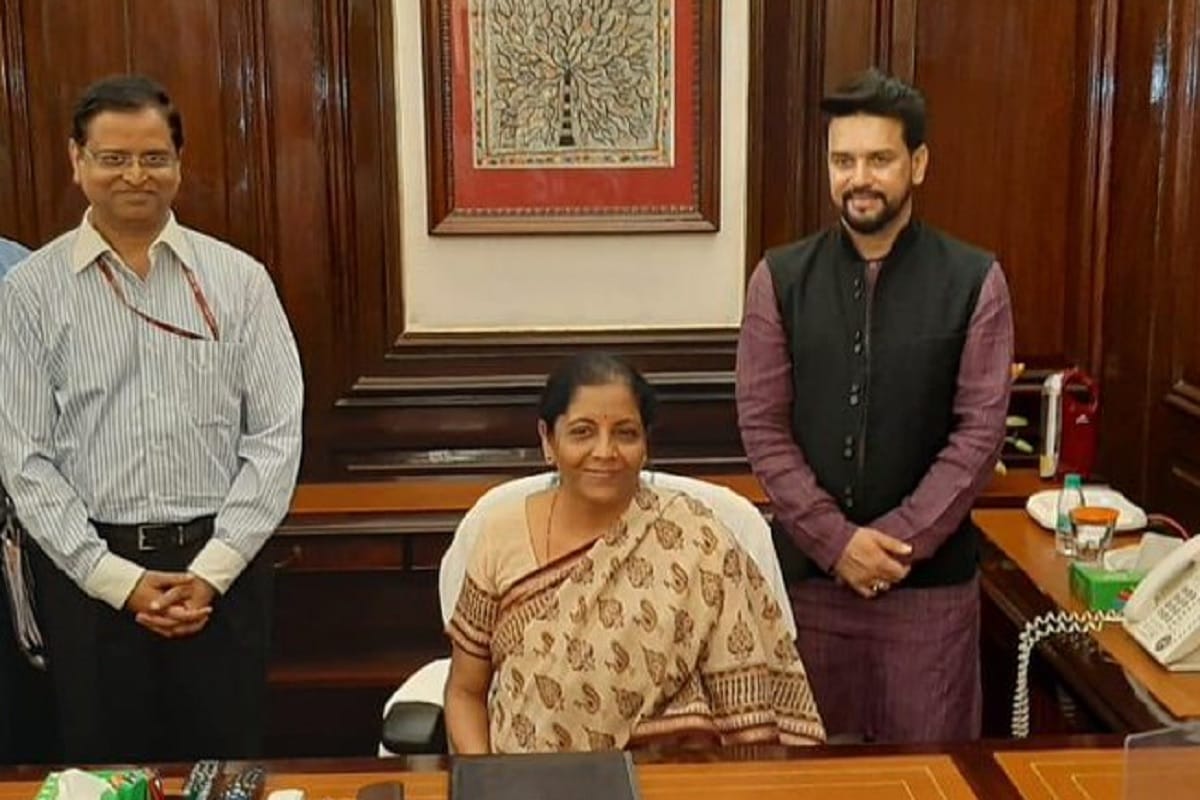 Pictures of Modi Cabinet misters taking their respective charge