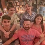saif ali khan with family