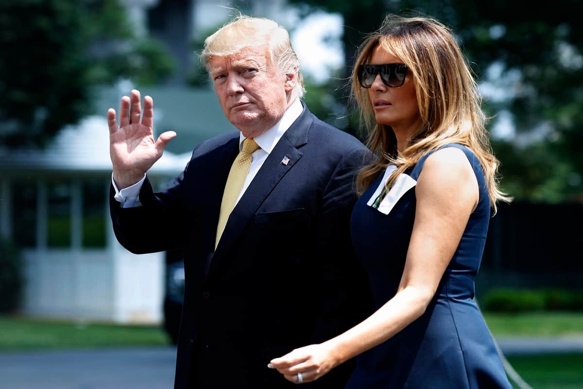 Love story of US president Donald and Melania Trump