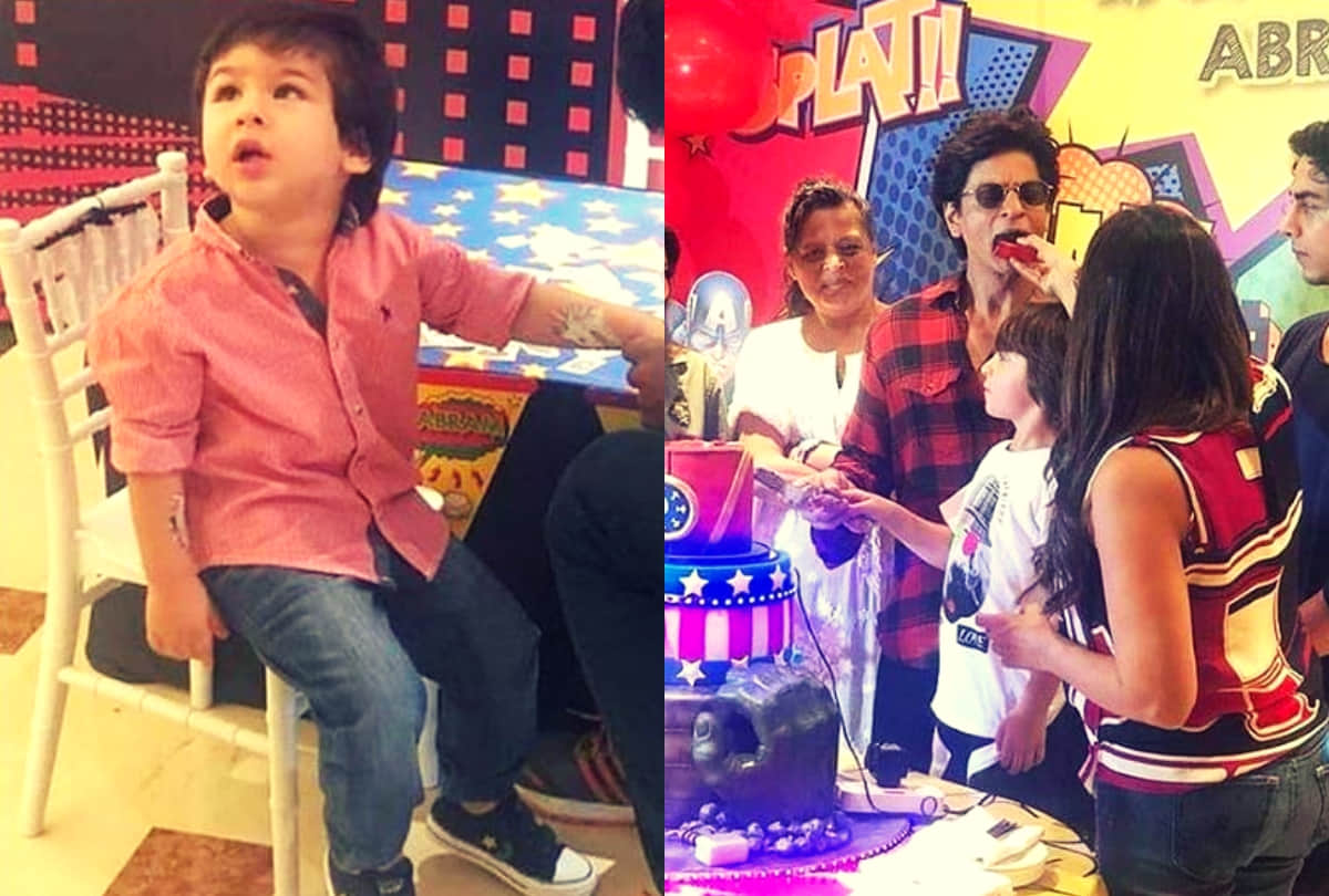 aimur ali khan enjoyed shah rukh khan son abram birthday party