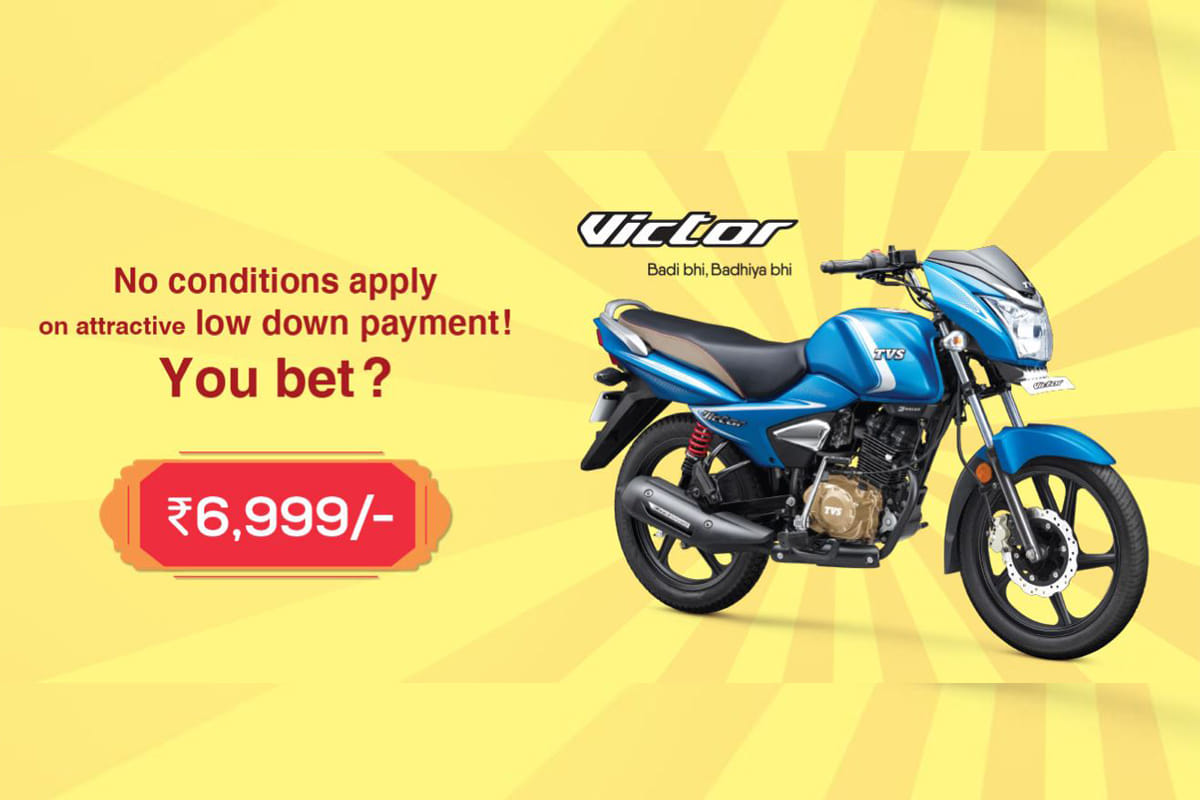 Pay 6999 and take home TVS Victor and Star city plus bike know the offers here