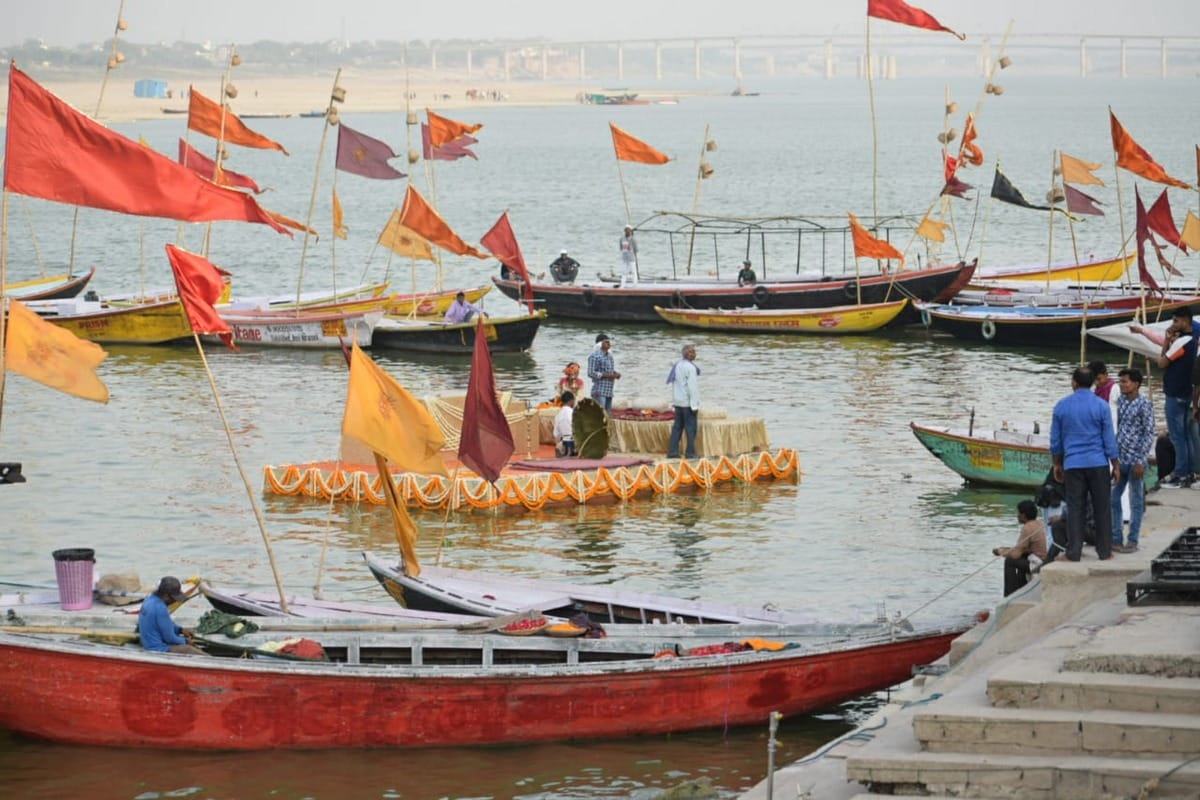 Brahmastra Shooting on chet Singh Ghat of Kashi