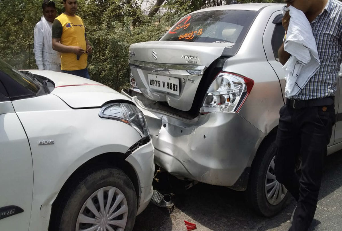 Up minister swami prasad maurya convoy cars collide with each other in mainpuri