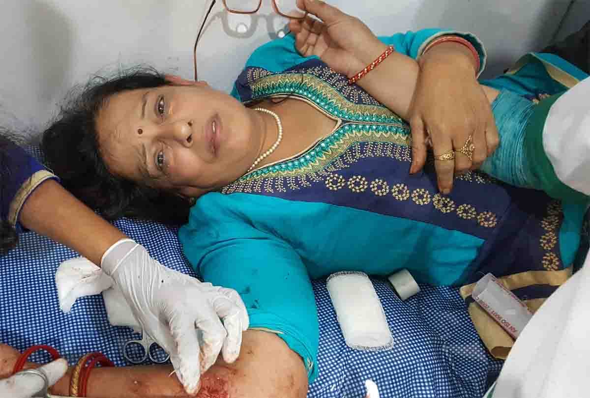 Robber attacked on elderly couple