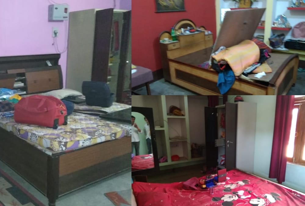 Robbery in three houses in banthara thana kshetra in Lucknow.
