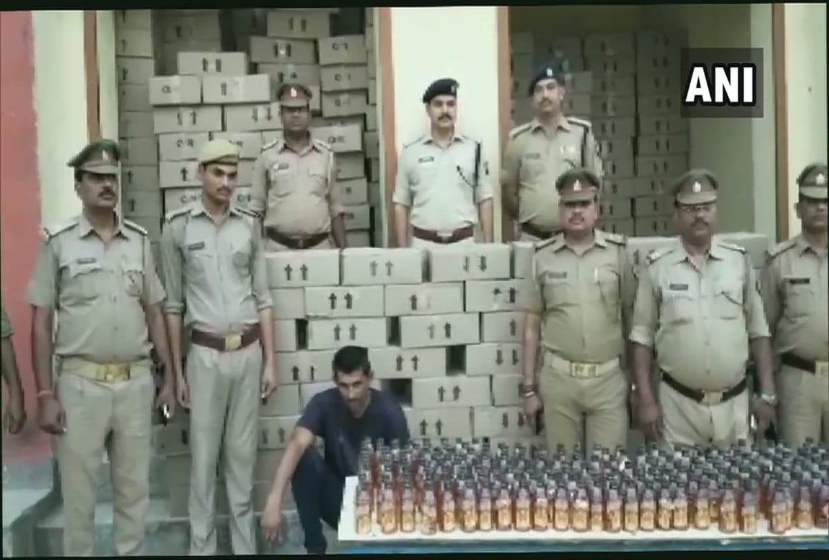 lucknow Police seized illicit liquor worth over Rs 50 lakh from a truck