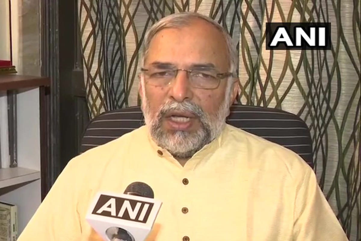 on owaisi tenant statement bjp leader madhav bhandari said had been given share in 1947