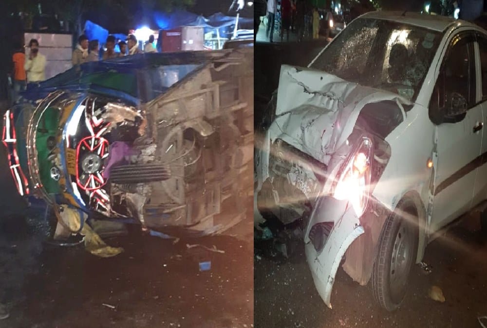 Auto rickshaw and Car accident two killed in haridwar