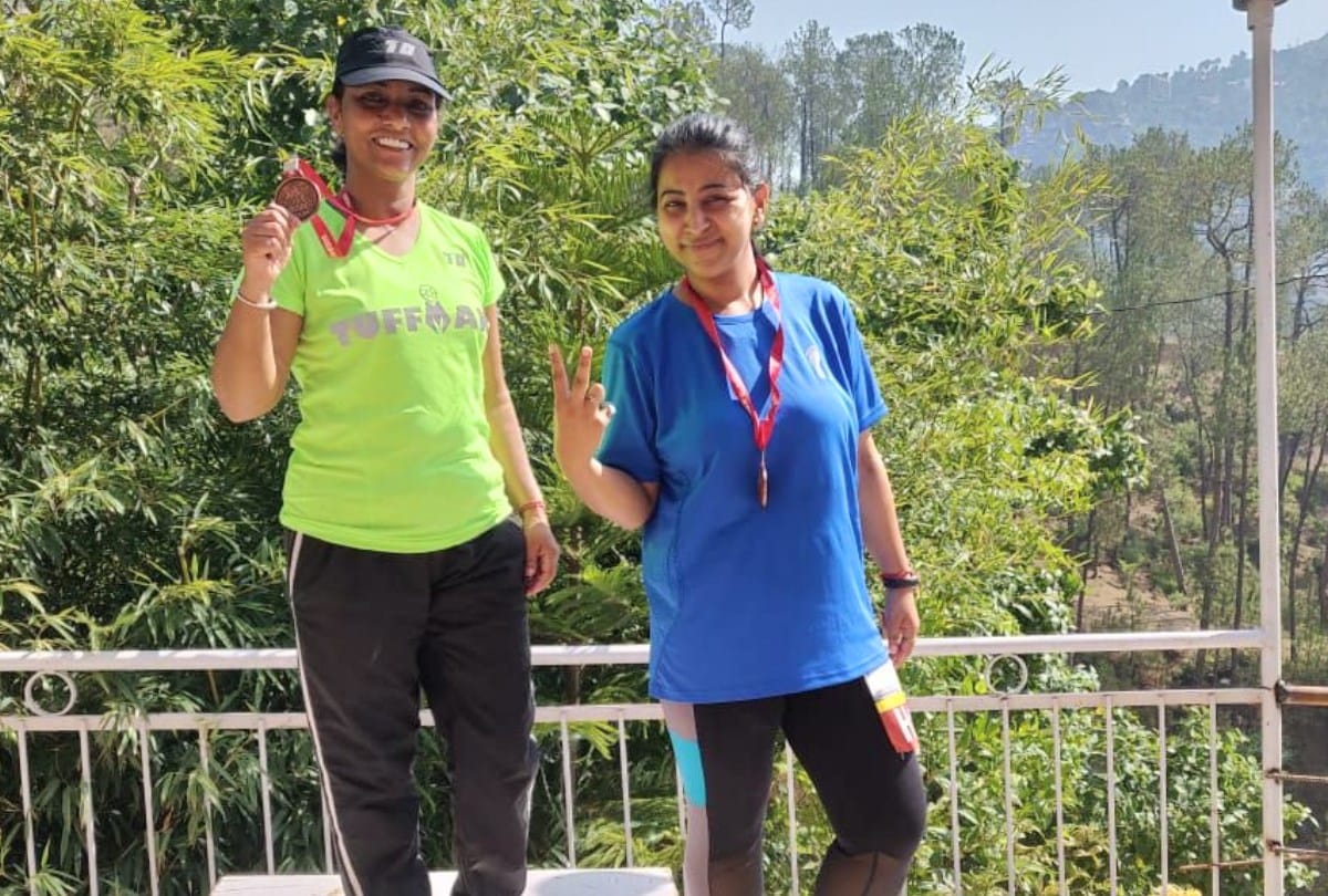 Kalpna and deepak wins half marathon in solan