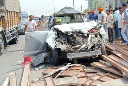 Driver neck has been cut in Painful road accident in Panipat