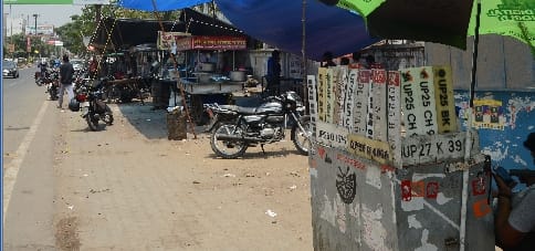 साहब संडे को थोड़ा राहत में आए तो डीडीपुरम में फिर ठेले लगवाए