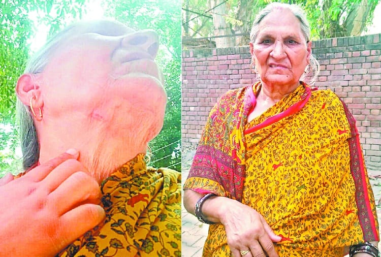 Chain Snatching with Old Lady in Chandigarh