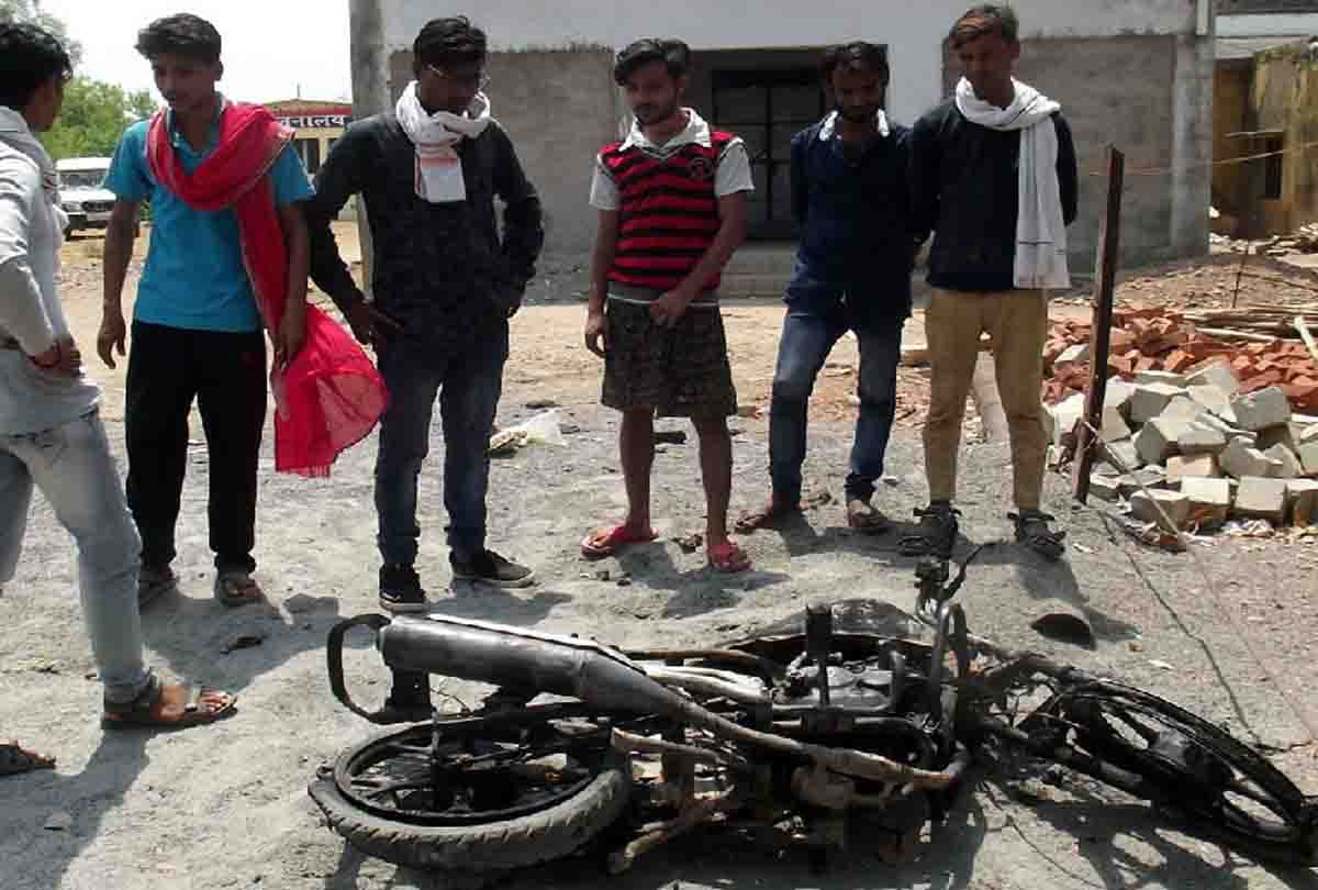 Two students wanted to burn alive by man