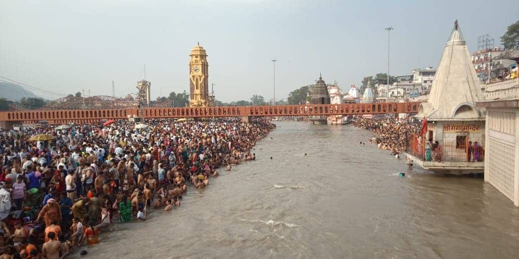 somvati amavasya 2019 heavy rush for ganga snan in haridwar