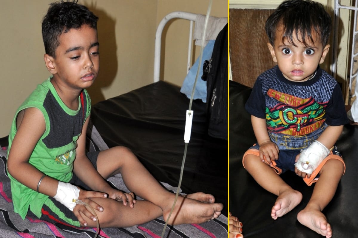 children suffering from Heat stroke in summer