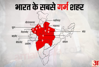 इस शहरों में सबसे ज्यादा तापमान दर्ज हो रहा है