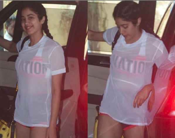 after katrina kaif comment janhvi kapoor again spot in shorts outside of gym