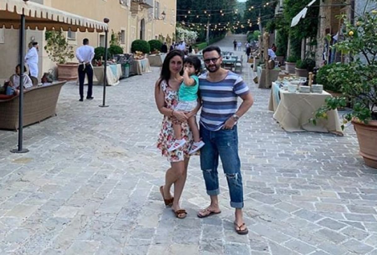 Kareena Kapoor Saif Ali Khan along with Taimur enjoying summer vacation in Italy
