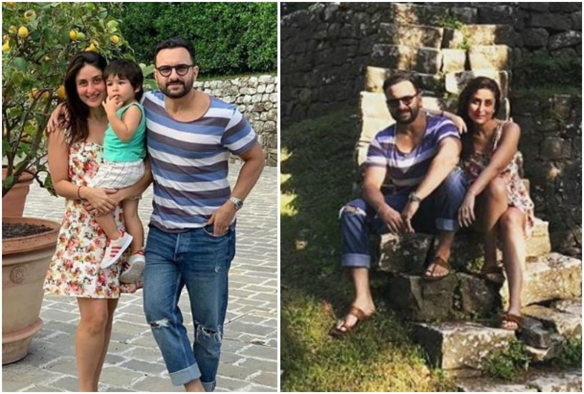 Kareena Kapoor Saif Ali Khan along with Taimur enjoying summer vacation in Italy