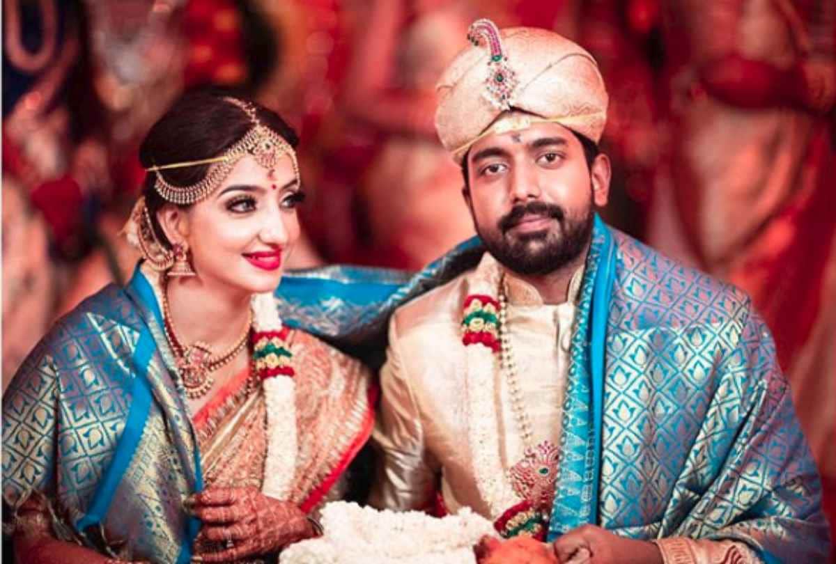 lovey sasan second wedding with husband koushik krishnamurthy from south indian rituals
