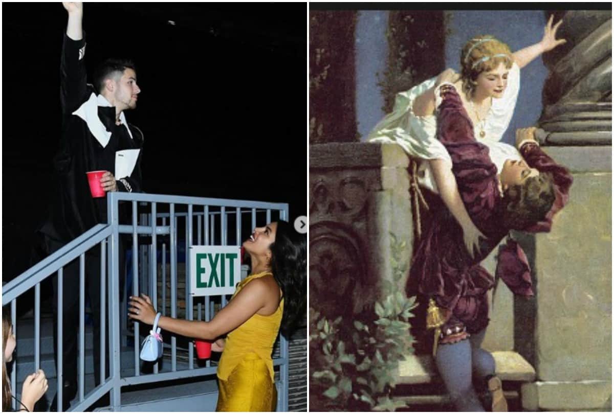 Priyanka Chopra Nick Jonas recreate scene from Romeo and Juliet at Wango Tango concert at California