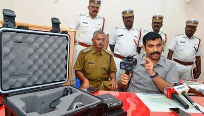 if you violate over speed your car, traffic police owns laser speed guns to detect overspeeding