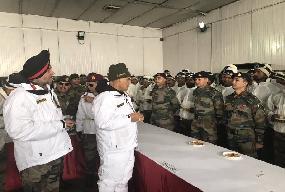 New Defence Minister Rajnath Singh on his official visit to Siachen Glacier and Sri Nagar