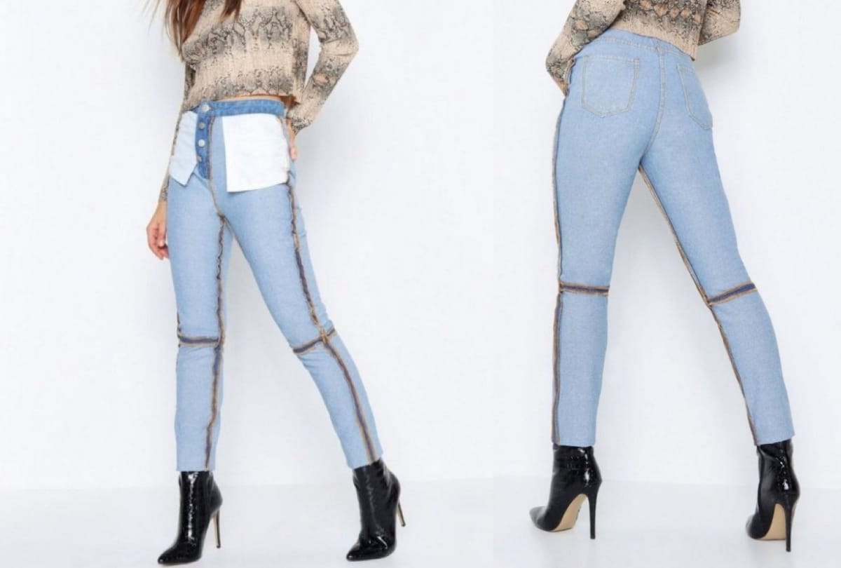 reverse jeans trend weird jeans