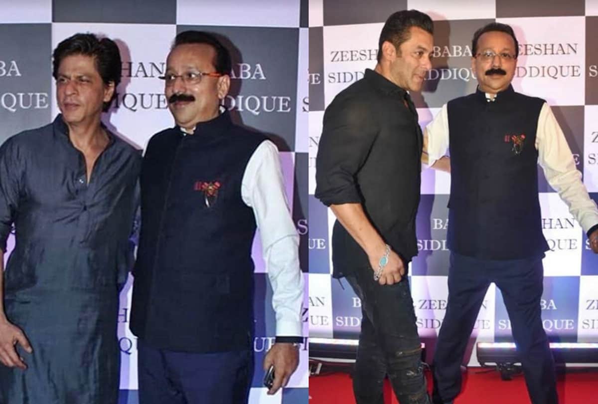 Due to timing issue Salman Khan and Shah rukh khan missed meeting at baba siddique iftar party 2019