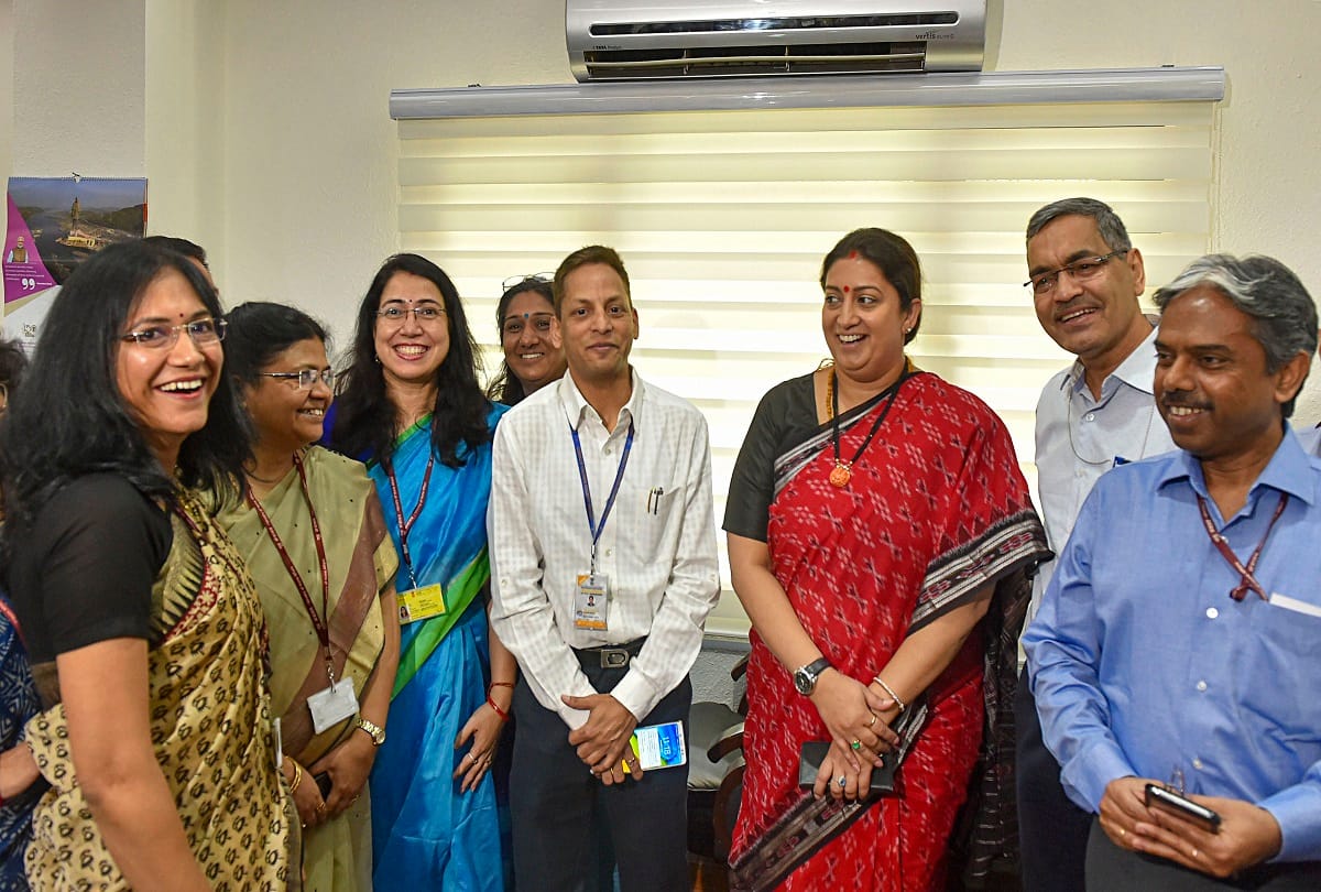 Union Minister Smriti Irani Ravi Shankar Prasad VK Singh take charge of respective ministry
