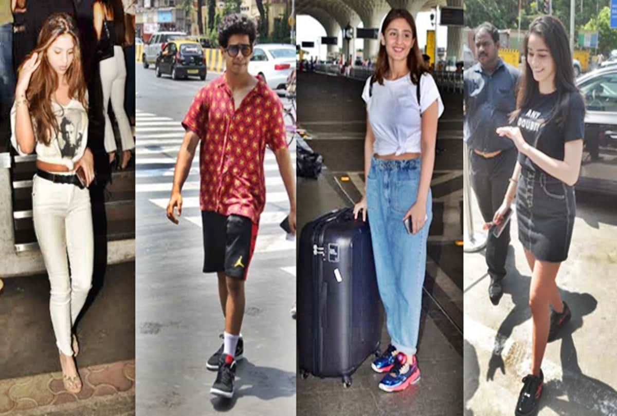 Suhana Khan ananya Pandey Dhvani Bhanushali Arhaan Khan Ishaan khattar parineeti Chopra Spotted