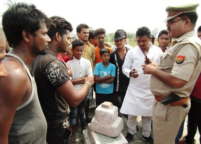 Vedas of Chhath Ghat damaged, people angry