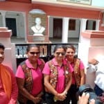 बनासर पहुंची डाॅ सारिका, जीना शाह और रूतेल पटेल।