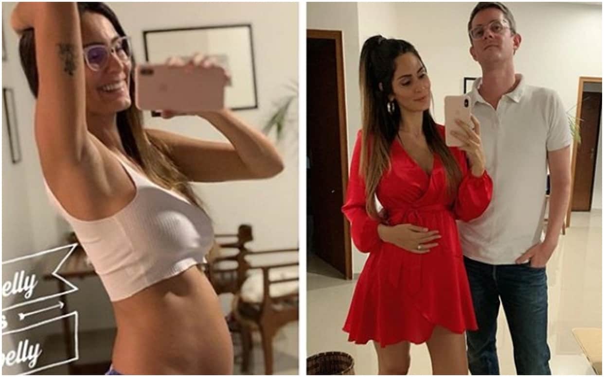 Bruna Abdullah flaunts baby bump She is expecting her first child with boyfriend Allan Fraser